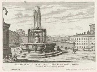 Brunnen auf der Piazza del Quirinale in Rom