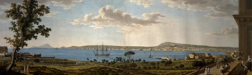 Blick auf Posillipo und Neapel von Portici