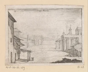 Ansicht des Forum Romanum in Rom (Gesichter auf Rom, Alcune vedute et prospettive di luoghi dishabitati di Roma)
