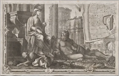 Neue Karte von Rom, herausgegeben von Giambattista Nolli im Jahr 1748, bekannt als La Pianta Grande di Roma