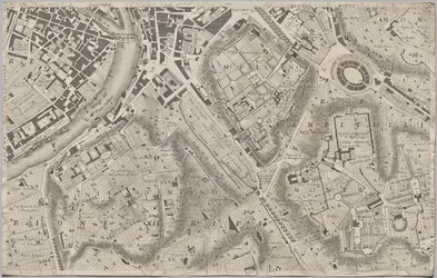 Neue Karte von Rom, herausgegeben von Giambattista Nolli im Jahr 1748, bekannt als La Pianta Grande di Roma