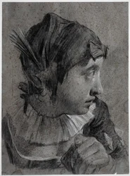 Kopf eines jungen Mädchens (Barbara Piazzetta?)