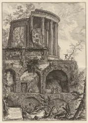 Altra Veduta del tempio della Sibilla in Tivoli, aus Vedute di Roma