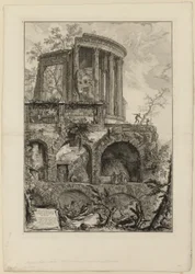 Eine andere Ansicht des Tempels der Sibylle in Tivoli, aus Ansichten von Rom