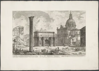 Bogen des Septimius Severus auf dem Forum Romanum (Ansichten von Rom)