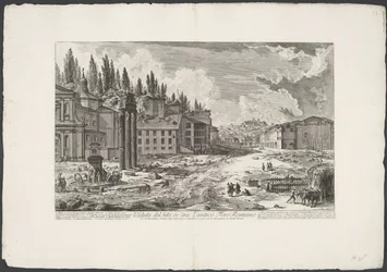 Forum Romanum mit dem Tempel des Jupiter Stator in Rom