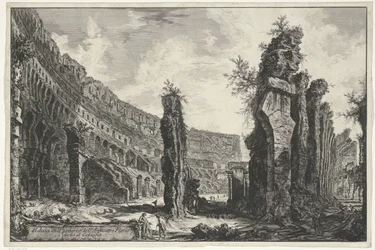 Innenansicht des Kolosseums in Rom (Gezichten op Rome)