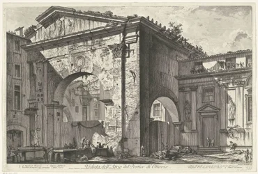 Portikus von Octavia in Rom, Veduta dell