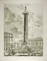Die Säule des Marcus Aurelius, aus Ansichten von Rom
