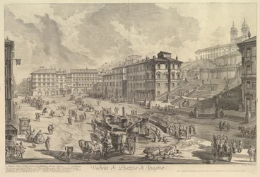 Die Piazza di Spagna Veduta di Piazza di Spagna