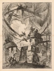 Die Gefängnisse: Eine Gefängnistür, 1745-1750