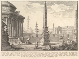 Das antike Kapitol, bestiegen von etwa hundert Stufen, ca. 1750