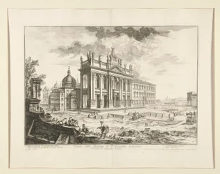 Ansicht der Basilika S. Giovanni Laterano, aus Vedute di Roma
