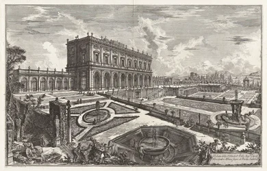 Ansicht der Villa dell