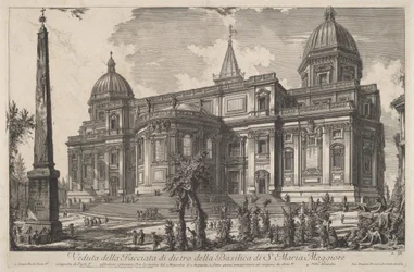 Ansicht der Rückfassade der Basilika Santa Maria Maggiore