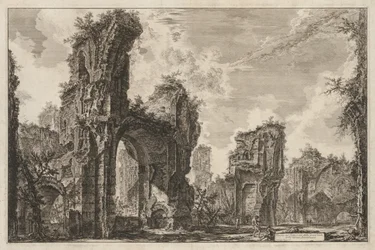 Ansichten von Rom: Rovine del Sisto o sia della gran sala delle Terme Antoniniane, 1765