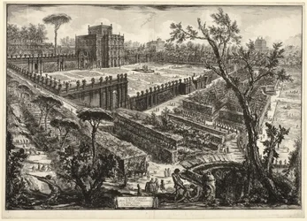 Villa Pamphili außerhalb von Porta S. Pancrazio, aus Ansichten von Rom