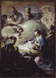 Geburt Christi mit dem Allmächtigen und dem Heiligen Geist