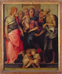 Madonna und Kind mit Heiligen, ca. 1518