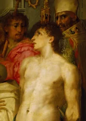 Madonna mit dem Kind und Heiligen (Detail)