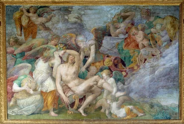 Der Tod des Adonis, Fresko im 5. südlichen Joch der Galerie Franz