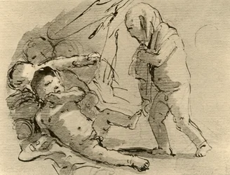 Amor erschreckt andere Kinder, ca. 1757, 1928