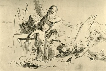 Heilige Familie und Engel, Mitte 18. Jahrhundert, 1928