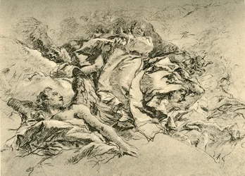 Madonna in Wolken, umgeben von Engeln, um 1754, 1928