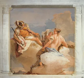 Mars und Venus, aus dem Raum der olympischen Götter in der Foresteria (Gästehaus), 1757