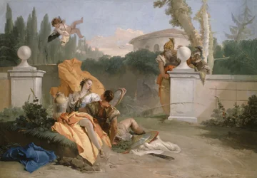 Rinaldo und Armida in ihrem Garten, 1742-45