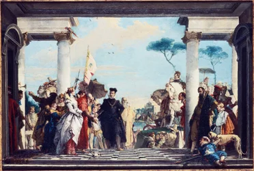 Die Ankunft von Henri III in der Villa Contarini, vor 1750