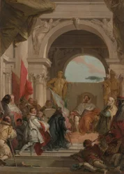 Die Investitur von Bischof Harold als Herzog von Franken, ca. 1751-52