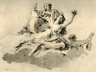Drei Frauen, Mitte 18. Jahrhundert, 1928