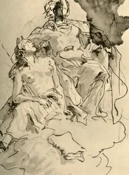 Zwei Frauen, Mitte des 18. Jahrhunderts, 1928