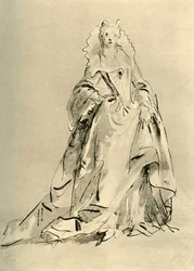 Junge Dame, frühes bis mittleres 18. Jahrhundert, 1928