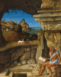 Der heilige Hieronymus beim Lesen