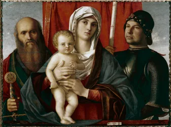 Jungfrau mit Kind zwischen St. Paulus und St. Georg, Gemälde von Giovanni Bellini genannt Il Giambellino