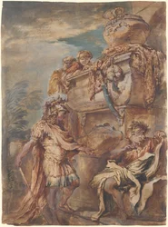 Alexander am Grab von Kyros