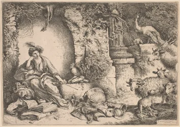Circe verwandelt die Männer des Odysseus in Tiere