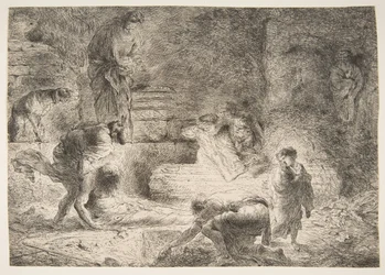 Tobit begräbt die Toten
