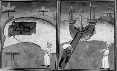 Dekameron, Landolfo Rufolo wird von einer Frau gerettet; Landolfo kehrt nach Hause zurück. Zweiter Tag, Novelle 4.