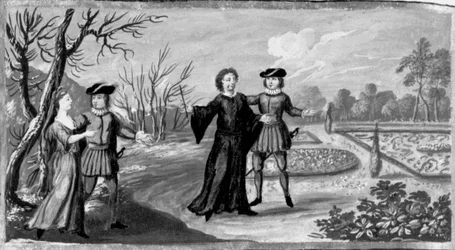 Dekameron, Ein Nekromant lässt den winterlichen Garten erblühen. Zehnter Tag, 5. Novelle