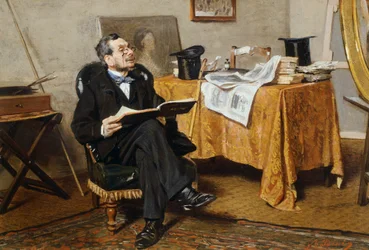 Interieur mit Figur, von Giovanni Boldini