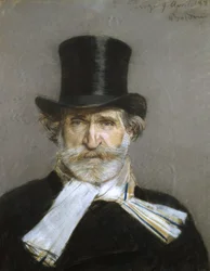 Porträt von Giuseppe Verdi, 1880er
