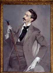 Porträt des Grafen Robert de Montesquiou (1855-1921), französischer Dandy und Schriftsteller