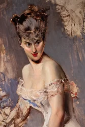 Porträt der Schauspielerin Alice Regnault (Detail)