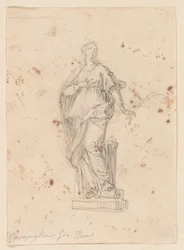 Statue einer weiblichen Heiligen