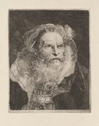Meditierender alter Mann, aus der „Raccolta di Teste“ (Sammlung von Köpfen)