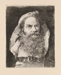 Alter Mann mit kleinem Turban, aus der Raccolta di Teste