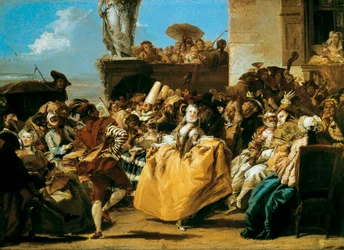 Karnevalsszene oder Le Menuet 1754
